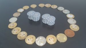 poker chips and crypto coins 1